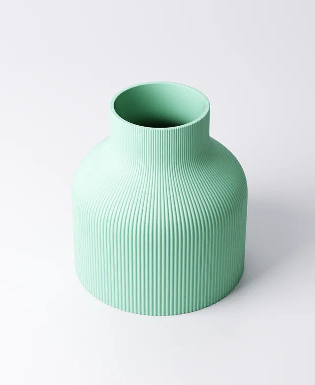 Wide Rippled Vase