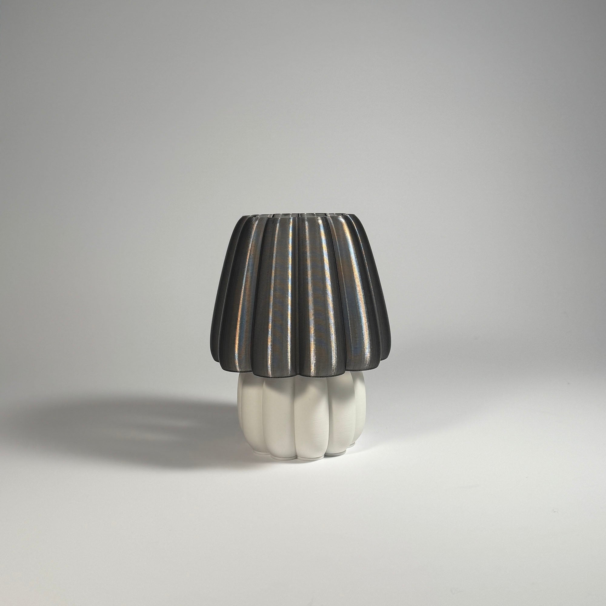 Lu Cop - Pudding Lamp - Base Ivory / Urban Grey Translucent / H 18cm - 44.95 € - Art de Vivre - www.artdevivre.store
