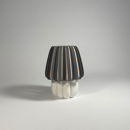 Lu Cop - Pudding Lamp - Base Ivory / Urban Grey Translucent / H 18cm - 44.95 € - Art de Vivre - www.artdevivre.store