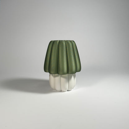 Lu Cop - Pudding Lamp - Base Ivory / Olive Translucent / H 18cm - 44.95 € - Art de Vivre - www.artdevivre.store