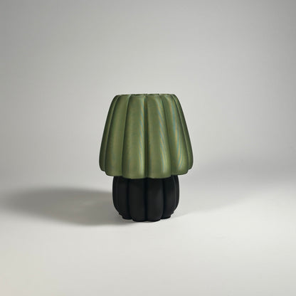 Lu Cop - Pudding Lamp - Base Midnight Black / Olive Translucent / H 18cm - 44.95 € - Art de Vivre - www.artdevivre.store