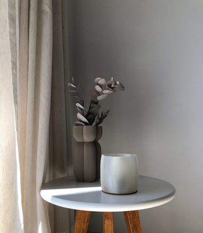 Lu Cop - Lisboa Candle Holder - PETG / Latte Brown Translucent / H 10cm - 14.95 € - Art de Vivre - www.artdevivre.store