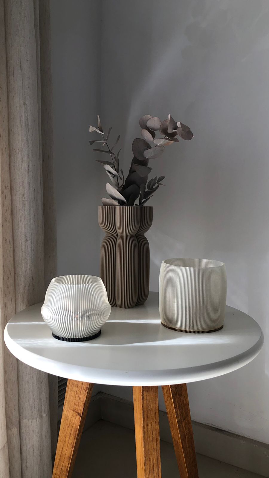 Lu Cop - Miconos Candle Holder - PETG / Latte Brown Translucent / H 8cm - 14.95 € - Art de Vivre - www.artdevivre.store