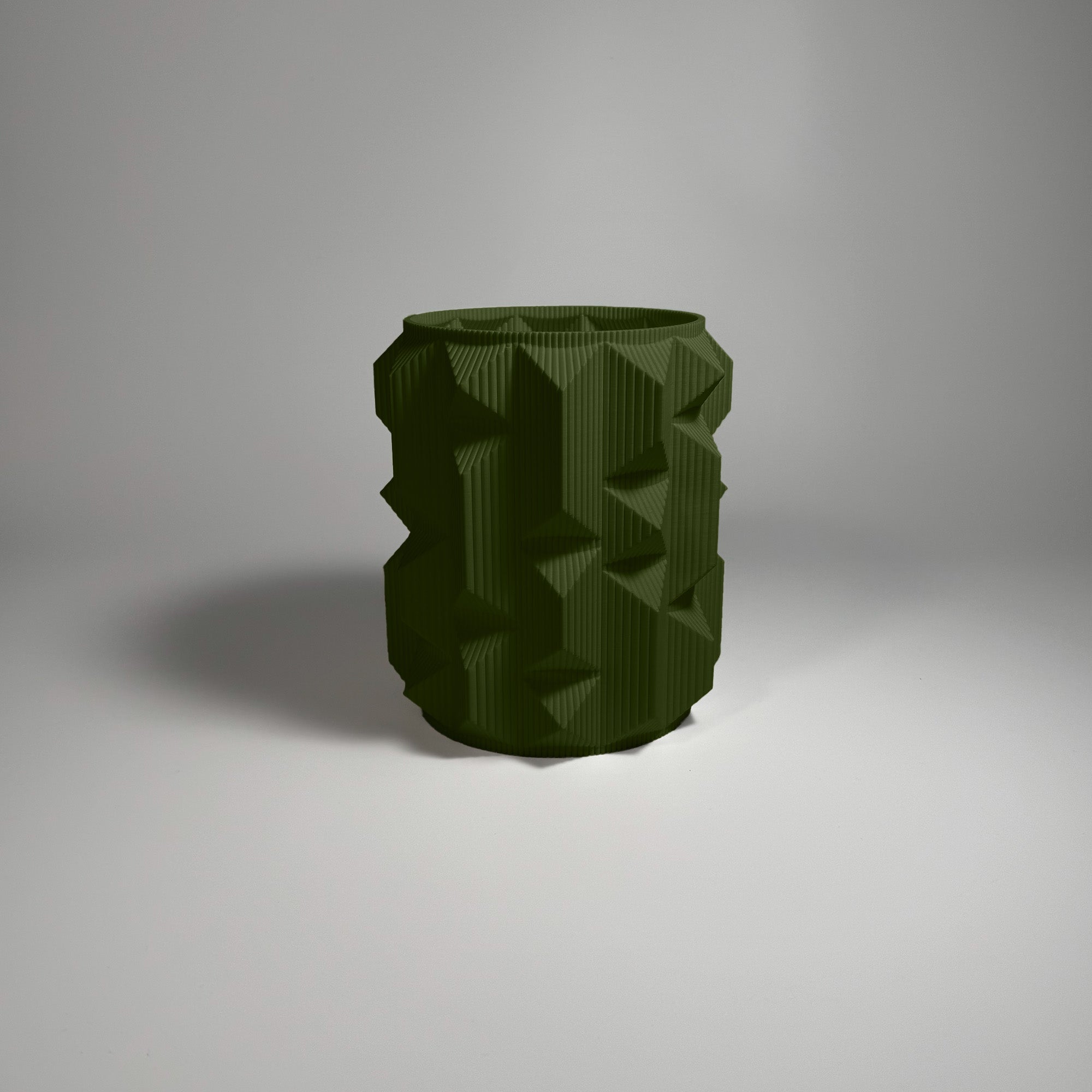 Kowafat - Prisma Vase - Olive / H 15cm - 24.95 € - Art de Vivre - www.artdevivre.store