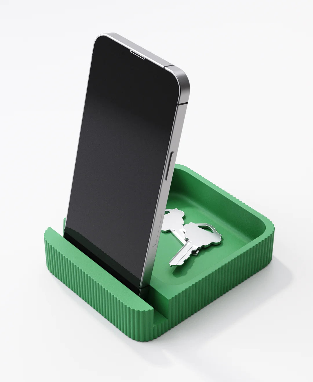 Kleines Tray mit Handyhalterung